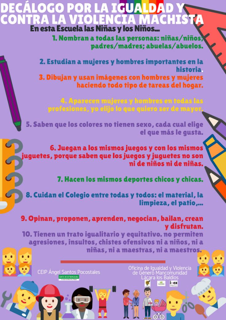 Decalogo igualdad Primaria2