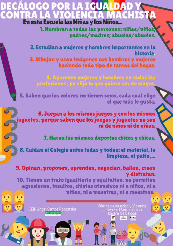 Decalogo igualdad Primaria2