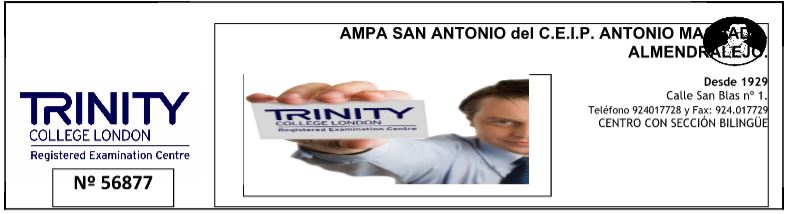 INFORMACIÓN TRINITY 2015/2016