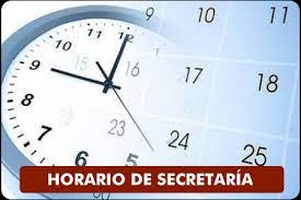 Horario julio Secretaria