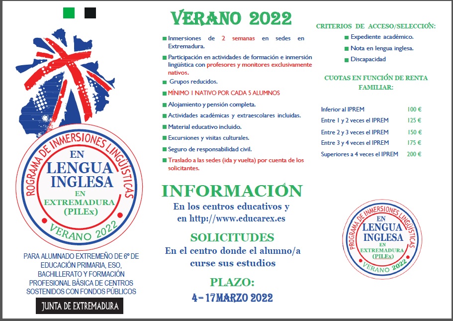 Triptico centros inmersiones linguisticas 2022