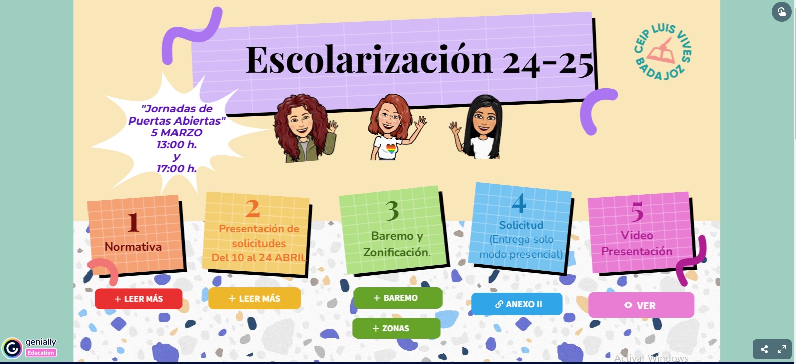 Escolarización 2024 25