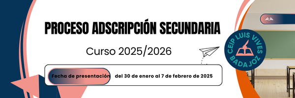 Adscripción Secundaria 202526