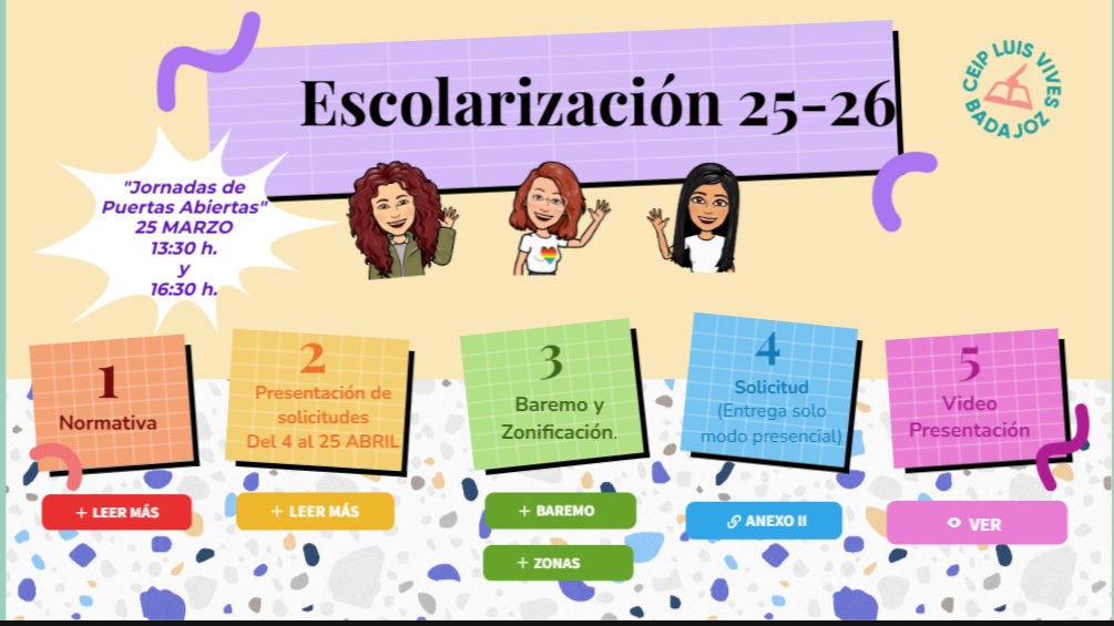 Escolarización 2025 26